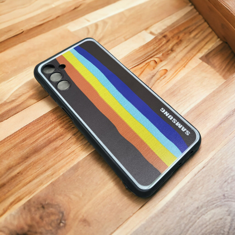 کاور رنگین کمانی ژله ای محافظ لنز دار مناسب برای گوشی موبایل Samsung Galaxy A13 5G