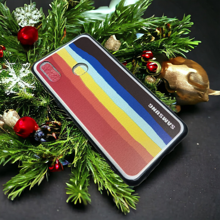 کاور رنگین کمانی ژله ای مناسب برای گوشی موبایل Samsung Galaxy A10s