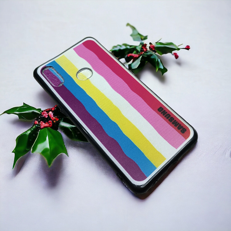 کاور رنگین کمانی ژله ای مناسب برای گوشی موبایل Samsung Galaxy A10s