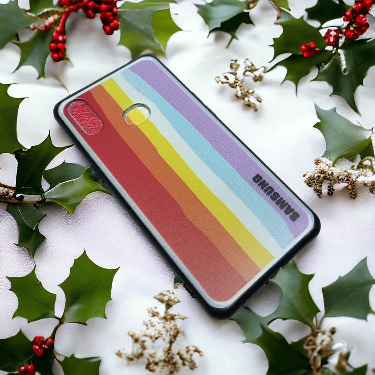 کاور رنگین کمانی ژله ای مناسب برای گوشی موبایل Samsung Galaxy A10s