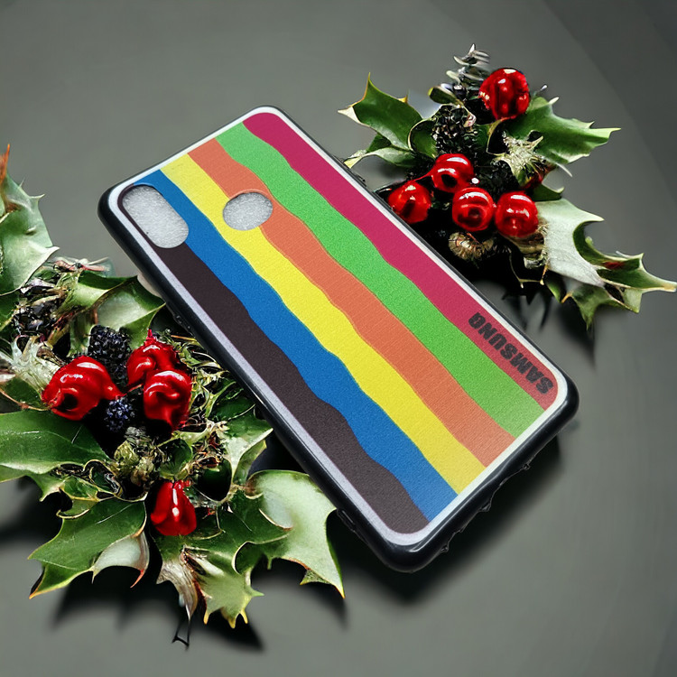 کاور رنگین کمانی ژله ای مناسب برای گوشی موبایل Samsung Galaxy A10s