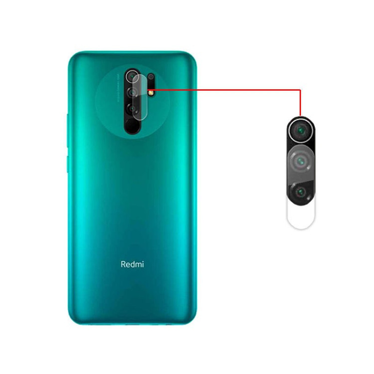 محافظ لنز دوربین از نوع سرامیکی مناسب برای گوشی موبایل شیائومی Redmi 9