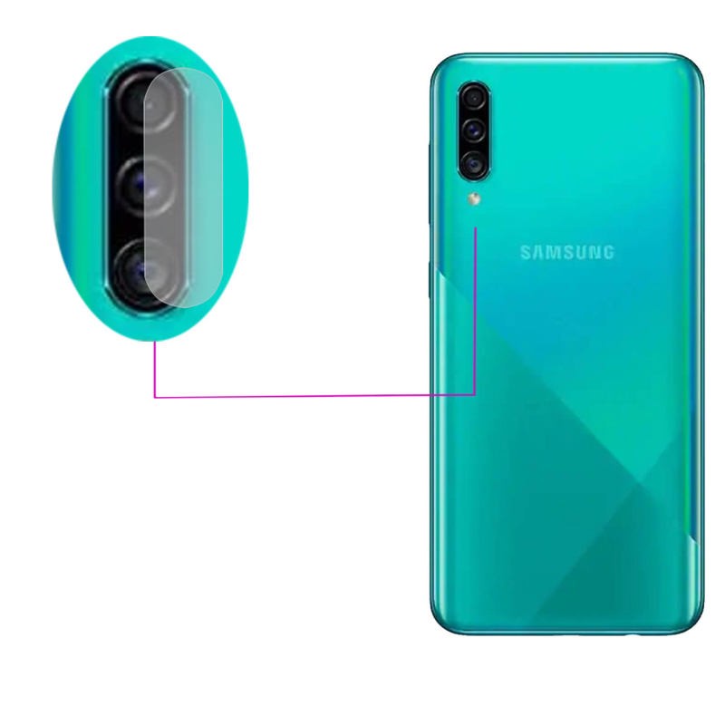 محافظ لنز دوربین از نوع شیشه ای مناسب برای گوشی موبایل Samsung Galaxy A50-A50s-A30s