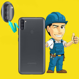 محافظ لنز دوربین از نوع سرامیکی مناسب برای گوشی موبایل سامسونگ Samsung Galaxy A11