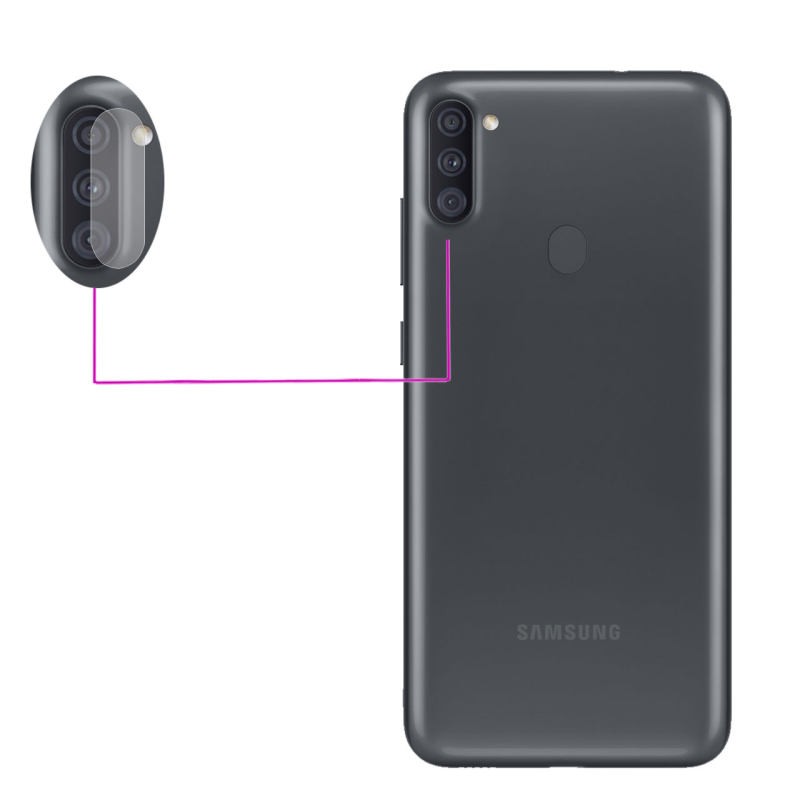 محافظ لنز دوربین از نوع سرامیکی مناسب برای گوشی موبایل سامسونگ Samsung Galaxy A11