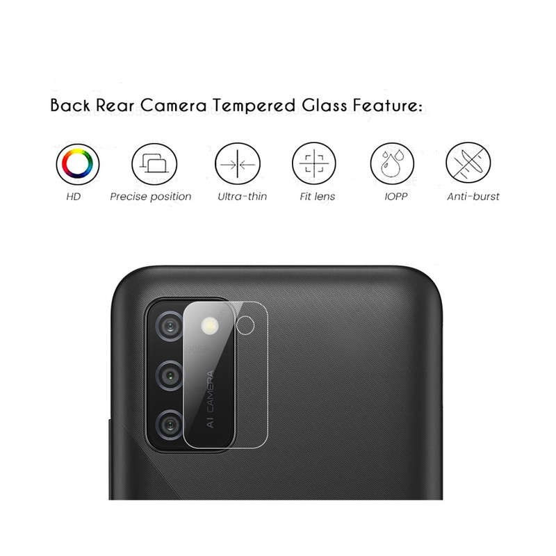 محافظ لنز دوربین از نوع سرامیکی مناسب برای گوشی موبایل Samsung Galaxy A02s