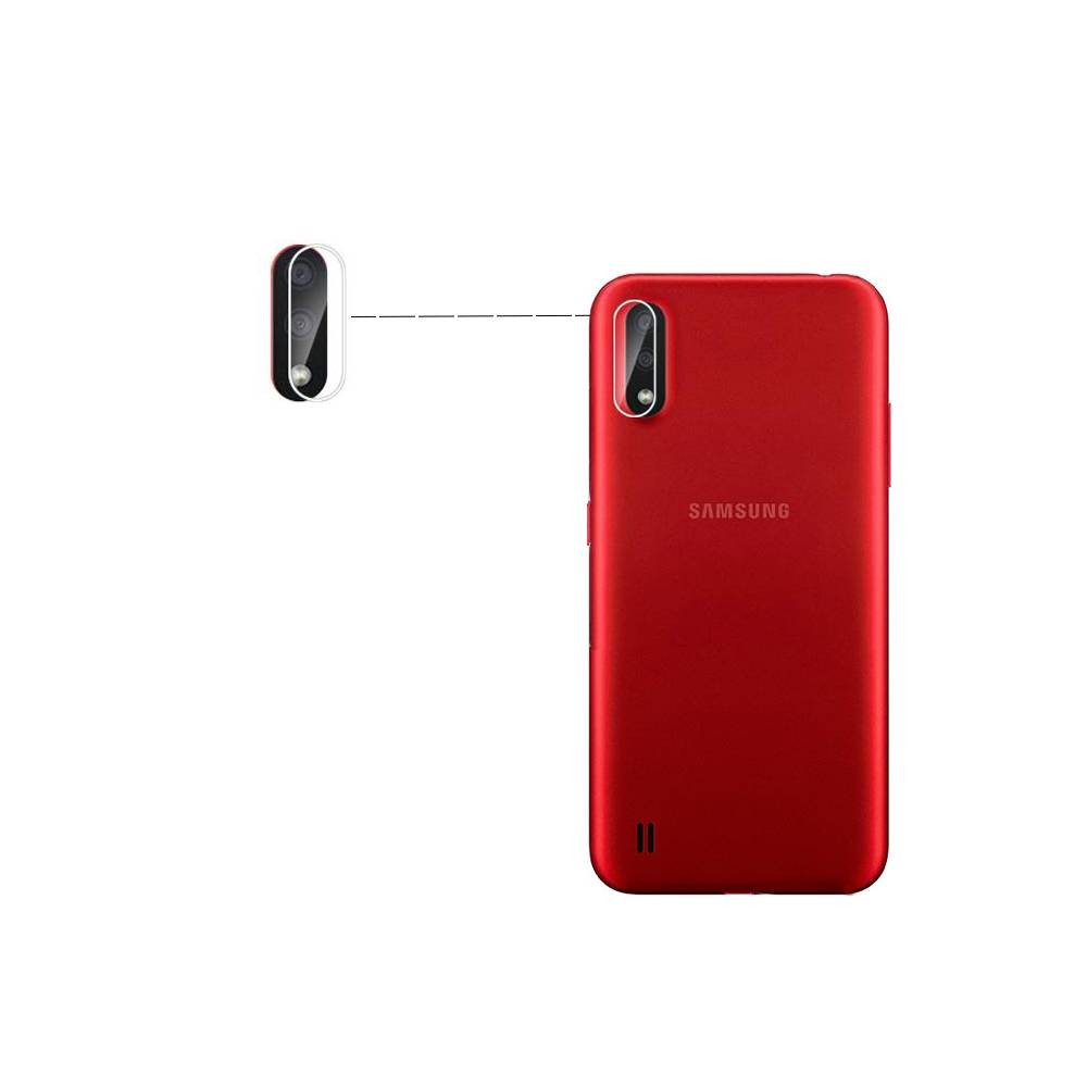 محافظ لنز دوربین از نوع شیشه ای مناسب برای گوشی موبایل Samsung Galaxy A01