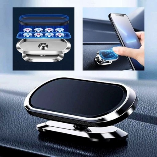 هولدر و پایه نگهدارنده مگنتی موبایل مدل F16 قابلیت چرخش 360 درجه،دارای 8 مگنت بسیار قوی،دارای پد فلزی گرد و مستطیلی