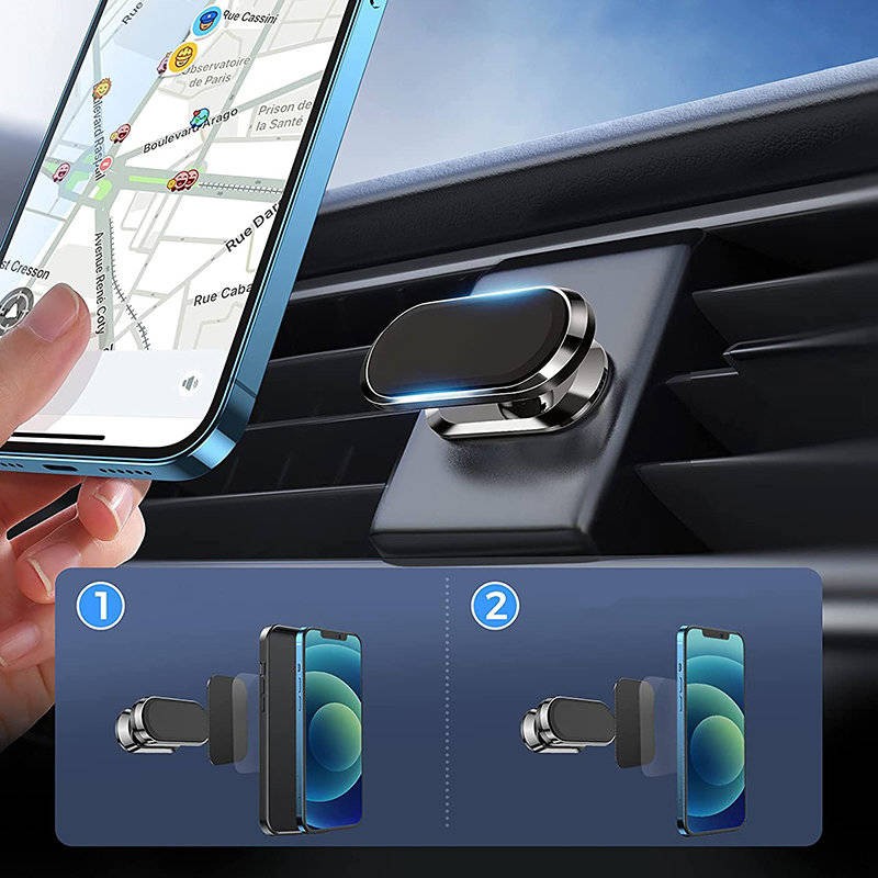 هولدر و پایه نگهدارنده مگنتی موبایل مدل F16 قابلیت چرخش 360 درجه،دارای 8 مگنت بسیار قوی،دارای پد فلزی گرد و مستطیلی
