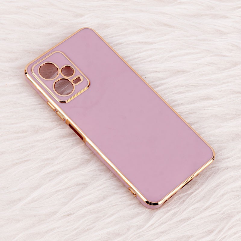 قاب گوشی Xiaomi Redmi Note 12 Pro 5G ژله ای مای کیس گلد لاین دور طلایی براق محافظ لنز دار