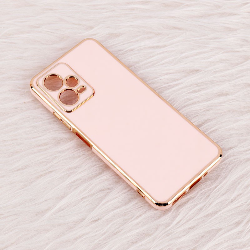 قاب گوشی Xiaomi Redmi Note 12 Pro 5G ژله ای مای کیس گلد لاین دور طلایی براق محافظ لنز دار