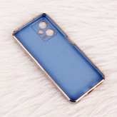 قاب گوشی Xiaomi Redmi Note 12 Pro 5G ژله ای مای کیس گلد لاین دور طلایی براق محافظ لنز دار