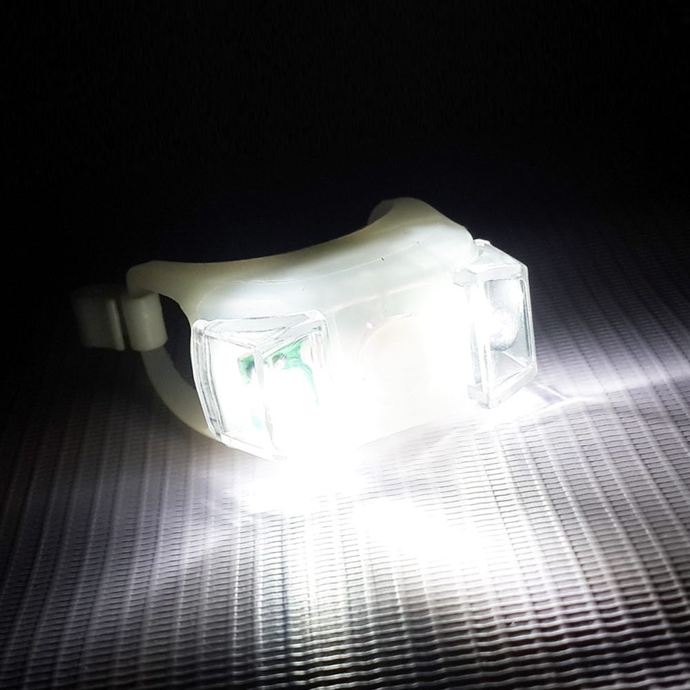 ست چراغ جلو و عقب دوچرخه ژله ای باتری خور LED (دارای 3 حالت نوردهی) مدل HL-009 بسته 2 عددی