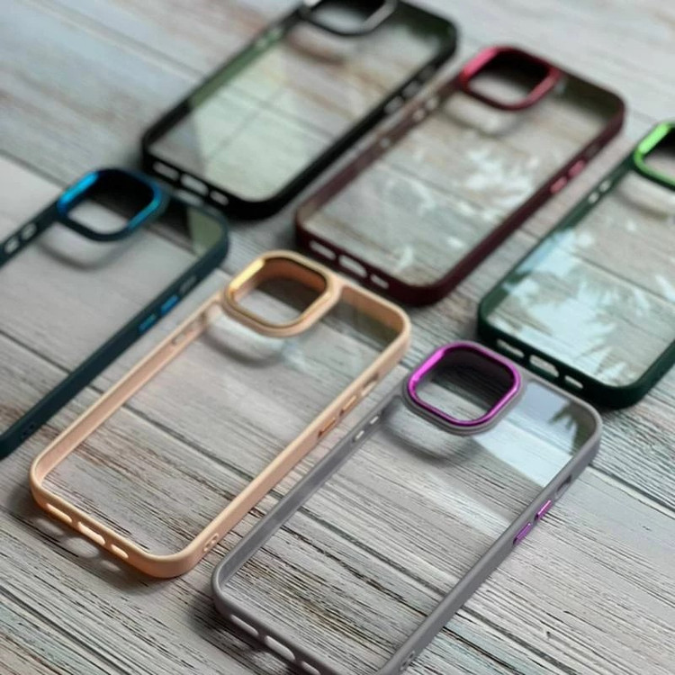 کاور شفاف دکمه فلزی مدل New Skin مناسب برای گوشی موبایل شیائومی Poco X5 Pro 5g