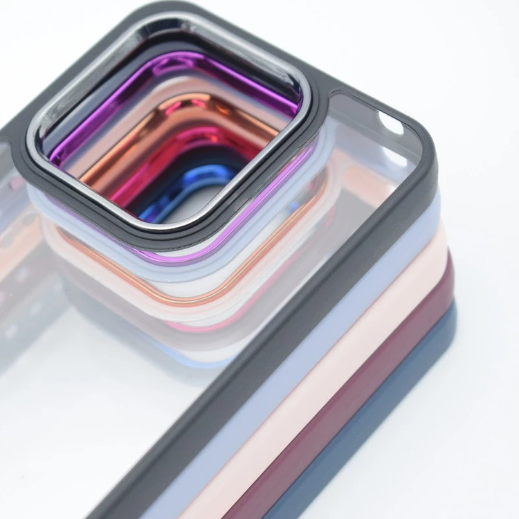 کاور شفاف دکمه فلزی مدل New Skin مناسب برای گوشی موبایل شیائومی Poco X5 Pro 5g