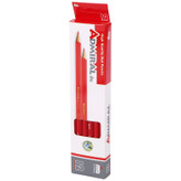 مداد قرمز شش ضلعی آدمیرال Admiral 861R،پررنگ و روان،مقاوم در برابر شکستگی،درجه سختی نوک HB،بسته 12 عددی
