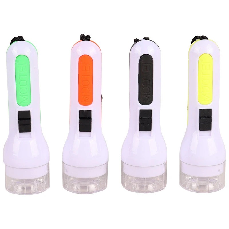 چراغ قوه بند دار پلاستیکی مدل CX-T50،دارای لامپ LED پر نور،قابل استفاده در باغ،خودرو،کوهنوردی و... (بسته 1 عددی)