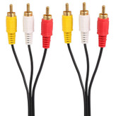کابل ضخیم 3 به 3 RCA مدل F.A.S طول 1.5 متری،بدون نویز،مناسب برای انتقال صدا و تصویر،کیفیت ساخت بالا (فیش 3 به 3)