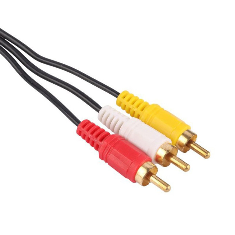 کابل ضخیم 3 به 3 RCA مدل F.A.S طول 1.5 متری،بدون نویز،مناسب برای انتقال صدا و تصویر،کیفیت ساخت بالا (فیش 3 به 3)