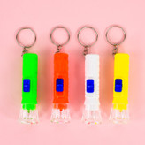 جاکلیدی فانتزی طرح چراغ قوه (چراغ دستی) مدل WJ-828 مجهز به یک عدد چراغ LED،قابل استفاده در باغ،خودرو،کوهنوردی و...