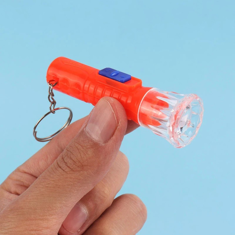 جاکلیدی فانتزی طرح چراغ قوه (چراغ دستی) مدل WJ-828 مجهز به یک عدد چراغ LED،قابل استفاده در باغ،خودرو،کوهنوردی و...