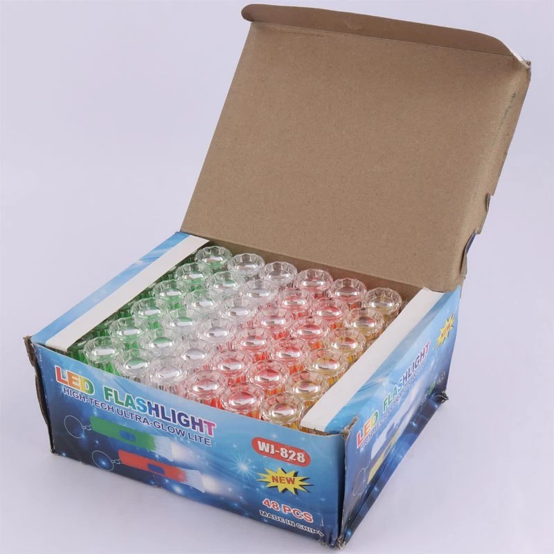 جاکلیدی فانتزی طرح چراغ قوه (چراغ دستی) مدل WJ-828 مجهز به یک عدد چراغ LED،قابل استفاده در باغ،خودرو،کوهنوردی و...