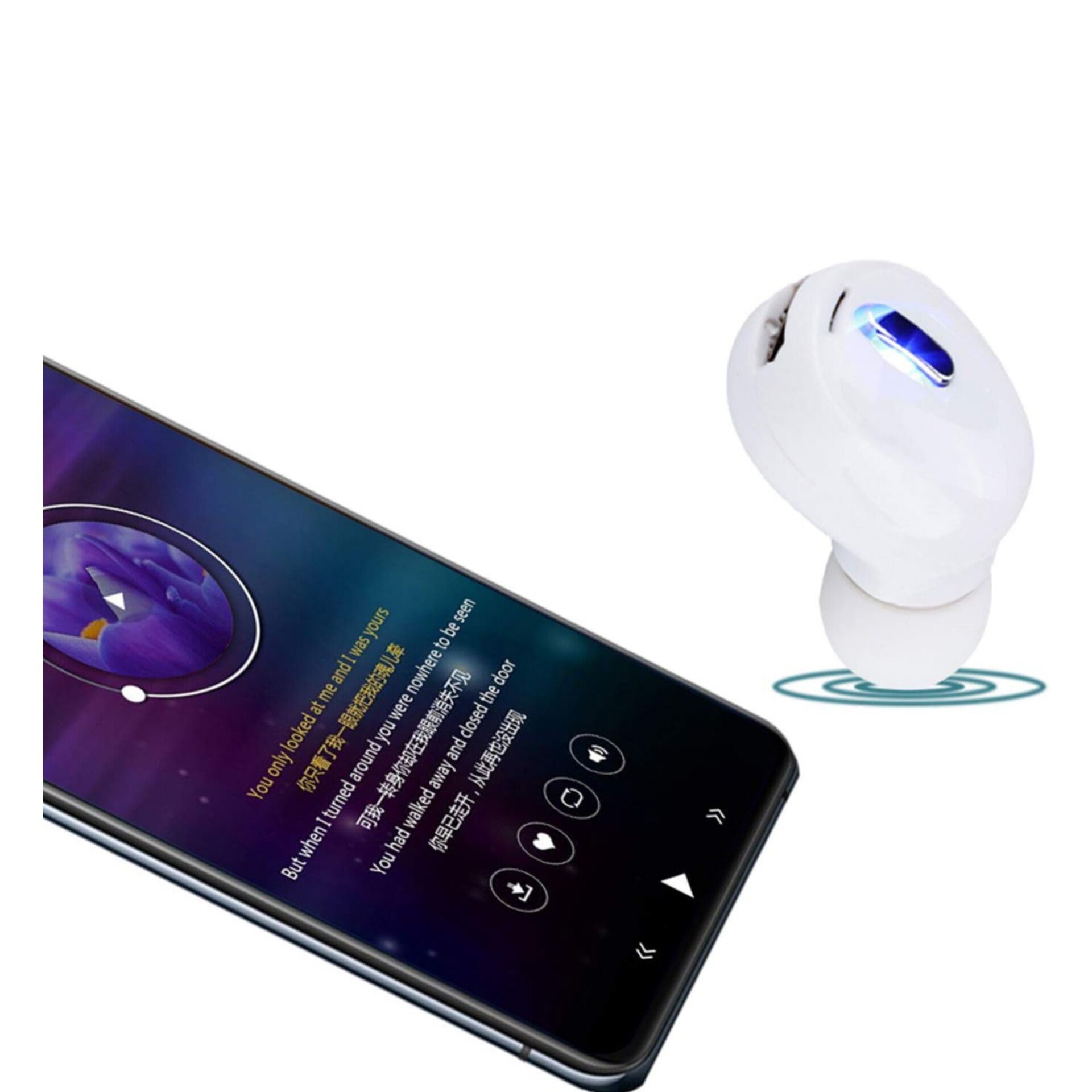 هندزفری بلوتوثی تک گوش WIRELESS (کوچکترین هندزفری بلوتوثی) دارای باطری داخلی بزرگ،مناسب برای رانندگان جهت ایمنی بیشتر