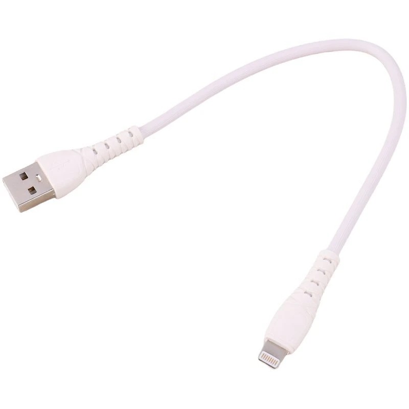کابل شارژ کوتاه لایتنینگ فست شارژ (5 آمپر) به طول 18 سانتی متر،مناسب برای پاوربانک،ایرپاد،و... (کابل پاوربانکی)