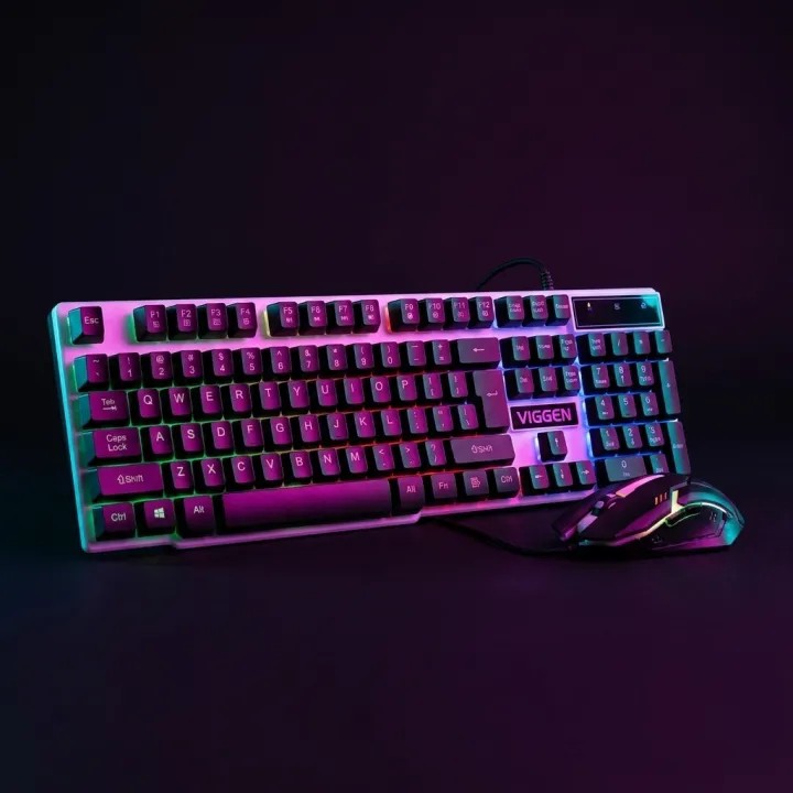 ست ماوس و کیبورد گیمینگ مدل F92 RGB دارای کلید های نرم و کم صدا،مناسب برای گیم،تایپ و استفاده روزمره (تخفیف ویژه)