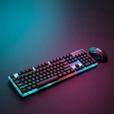 ست ماوس و کیبورد گیمینگ مدل F92 RGB دارای کلید های نرم و کم صدا،مناسب برای گیم،تایپ و استفاده روزمره (تخفیف ویژه)