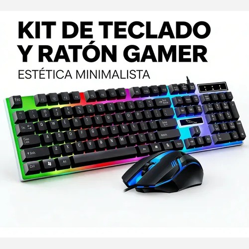 ست ماوس و کیبورد گیمینگ مدل F92 RGB دارای کلید های نرم و کم صدا،مناسب برای گیم،تایپ و استفاده روزمره (تخفیف ویژه)
