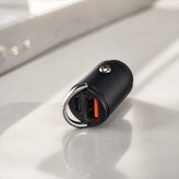 شارژر فندکی فست شارژ دو پورت YY-C32 QC3.0 18W/PD 30W MAX،شارژر فندکی مینی خودرو مدل YY-C32 با توان 30 وات (تخفیف ویژه)
