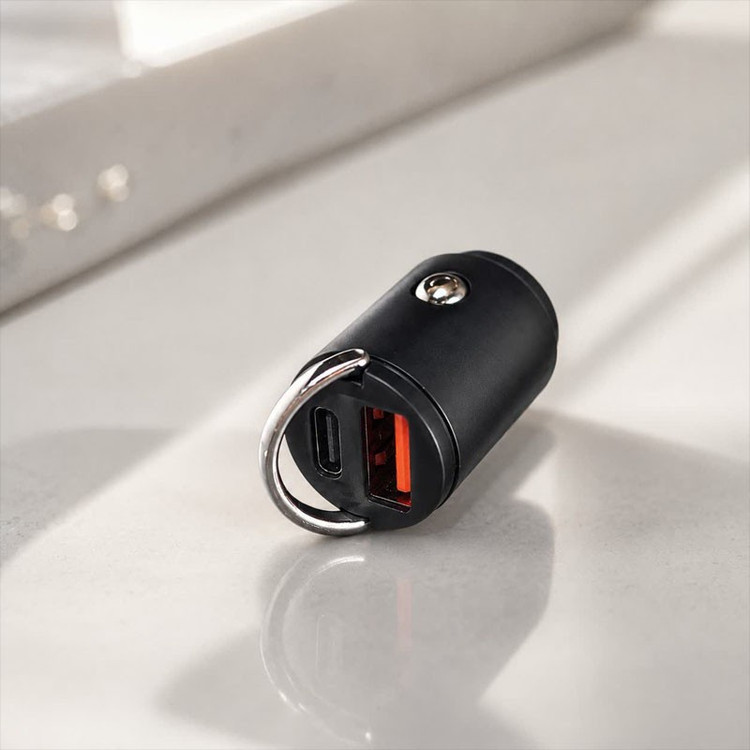 شارژر فندکی فست شارژ دو پورت YY-C32 QC3.0 18W/PD 30W MAX،شارژر فندکی مینی خودرو مدل YY-C32 با توان 30 وات (تخفیف ویژه)