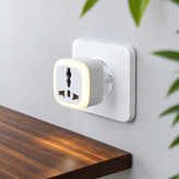 تبدیل برق 3 به 2 چراغدار ELECTRIC مدل M-01 دارای استاندارد FCC/CE مقاوم در برابر دمای بالا و سایر آسیب های احتمالی
