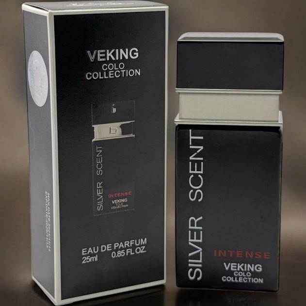 عطر جیبی مردانه ویکینگ کولو کالکشن مدل سیلورسنت (هولوگرام دار شرکتی) با رایحه ای گرم و تلخ حجم 25 میلی لیتر (تخفیف ویژه)