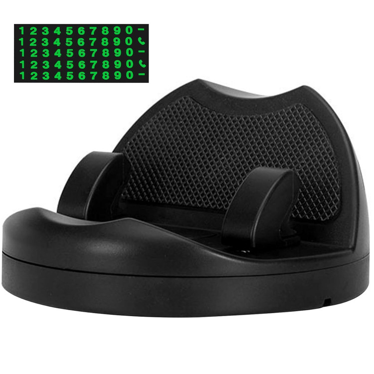 هولدر و پارک فون چرخشی 360 درجه مدل S655 دارای پایه بدون لغزش،همراه با 5 مجموعه شماره،مناسب برای تمامی خودرو ها