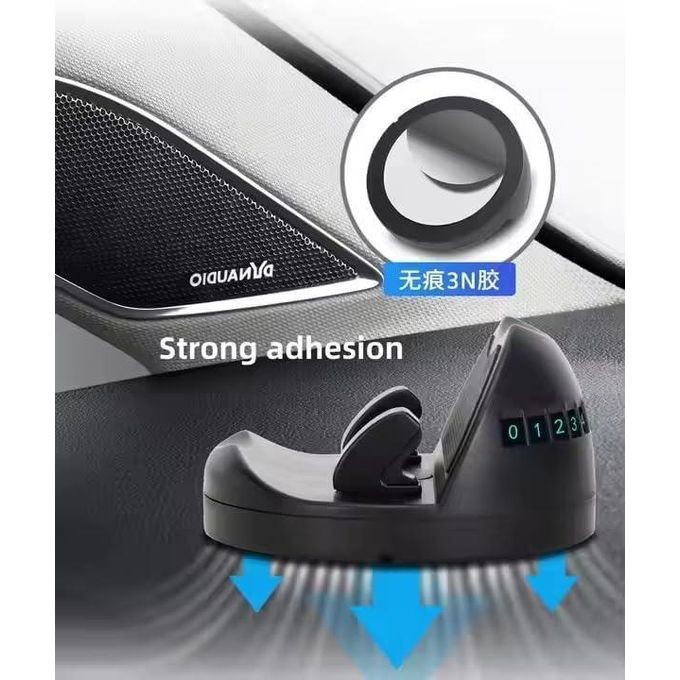 هولدر و پارک فون چرخشی 360 درجه مدل S655 دارای پایه بدون لغزش،همراه با 5 مجموعه شماره،مناسب برای تمامی خودرو ها
