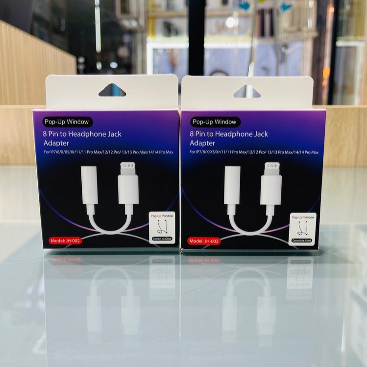 تبدیل Lightning به جک 3.5 میلی متری JH-002/مبدل بلوتوثی لایتنینگ به جک 3/5 میلی متری صدا JH-002 (تبدیل لایتنینگ به AUX)
