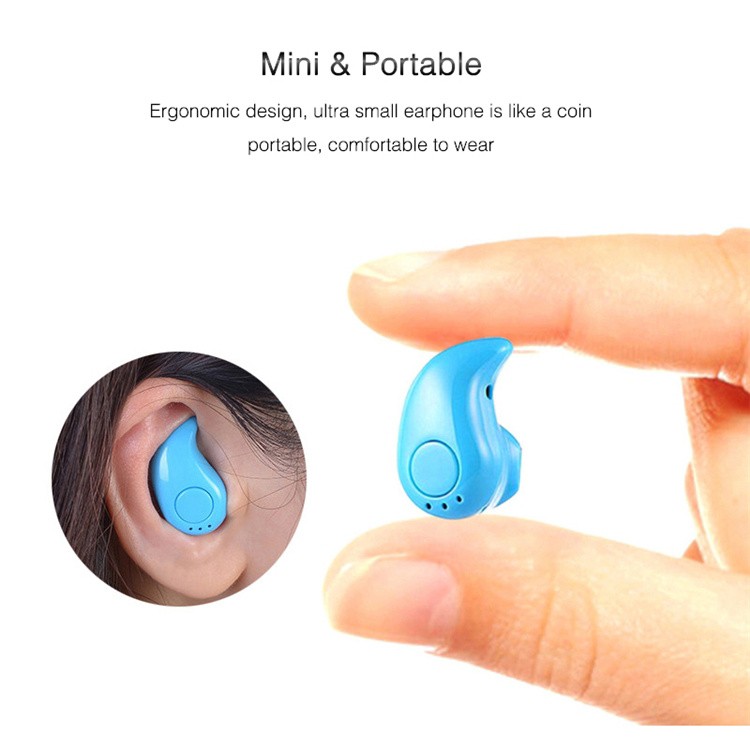 هندزفری بلوتوثی تک گوش حلزونی مدل S530 طرح Jabra Mini (کوچکترین هندزفری بلوتوثی) مناسب برای رانندگان جهت ایمنی بیشتر