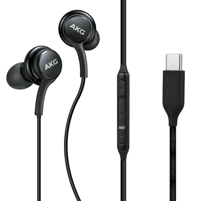 هندزفری سیمی اورجینال سامسونگ ای کی جی مدل AKG DM-10 با کانکتور Type-C مجهز به کلید های فیزیکی برای کنترل ولوم موسیقی