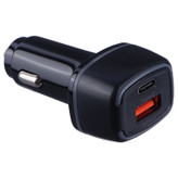 شارژر فندکی فست شارژ دو پورت WKN-706 3.3A QC4.0 PD 30W/شارژر فندکی خودرو مدل WKN-706 با توان 30 وات (دارای نشانگر LED)