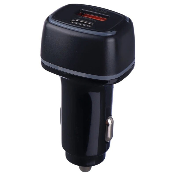 شارژر فندکی فست شارژ دو پورت WKN-706 3.3A QC4.0 PD 30W/شارژر فندکی خودرو مدل WKN-706 با توان 30 وات (دارای نشانگر LED)