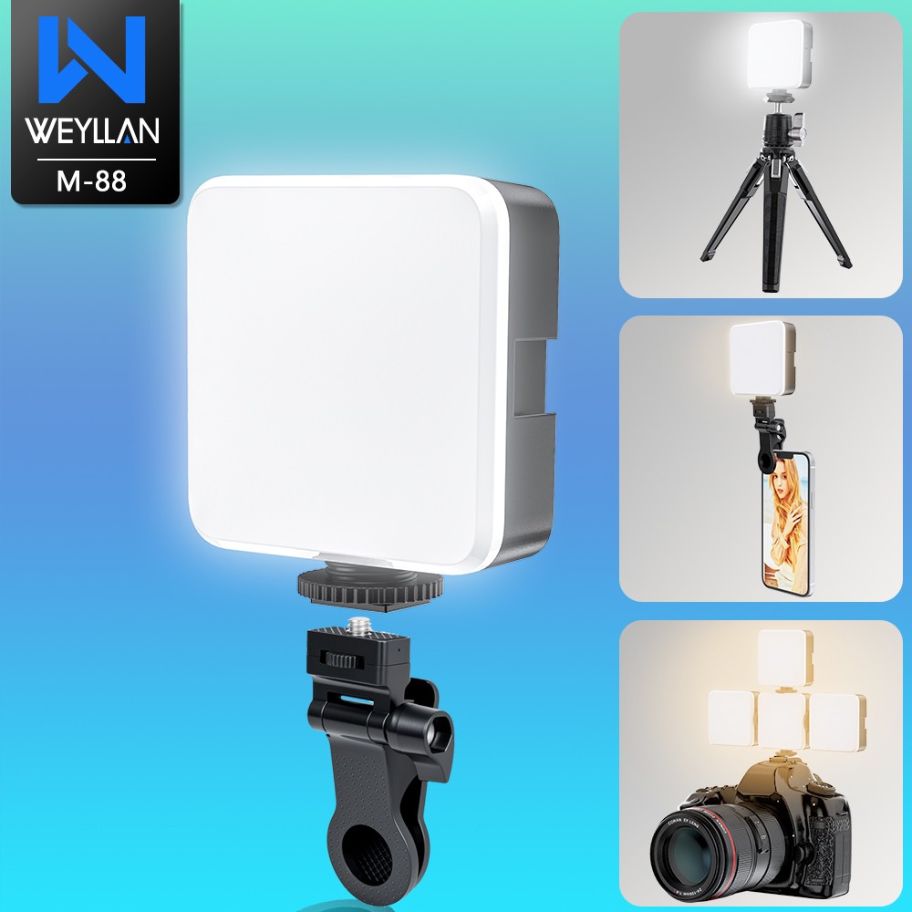رینگ لایت سلفی M-88/رینگ لایت موبایل مدل M-88 دارای نوردهی آفتابی و مهتابی و طبیعی،دارای زاویه نوردهی 60 درجه