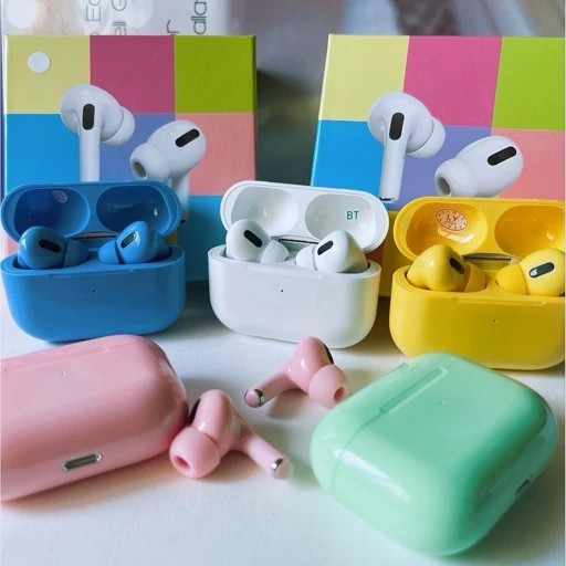 هندزفری بلوتوثی رنگی طرح AirPods Pro 2 دارای میکروفون داخلی جهت برقراری مکالمه،برخورداری از پنل لمسی (ایرپاد پرو رنگی)