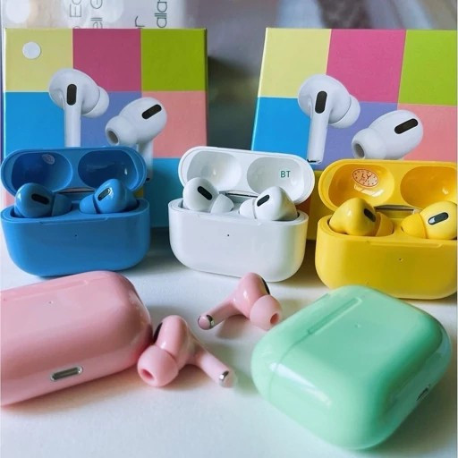 هندزفری بلوتوثی رنگی طرح AirPods Pro 2 دارای میکروفون داخلی جهت برقراری مکالمه،برخورداری از پنل لمسی (ایرپاد پرو رنگی)