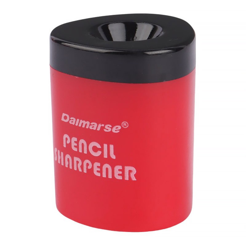 تراش پلاستیکی مخزن دار دایمارس مدل DMS-816 دارای رنگهای متنوع و شاد،دارای تیغه بسیار تیز و خوش برش،مناسب برای انواع مداد