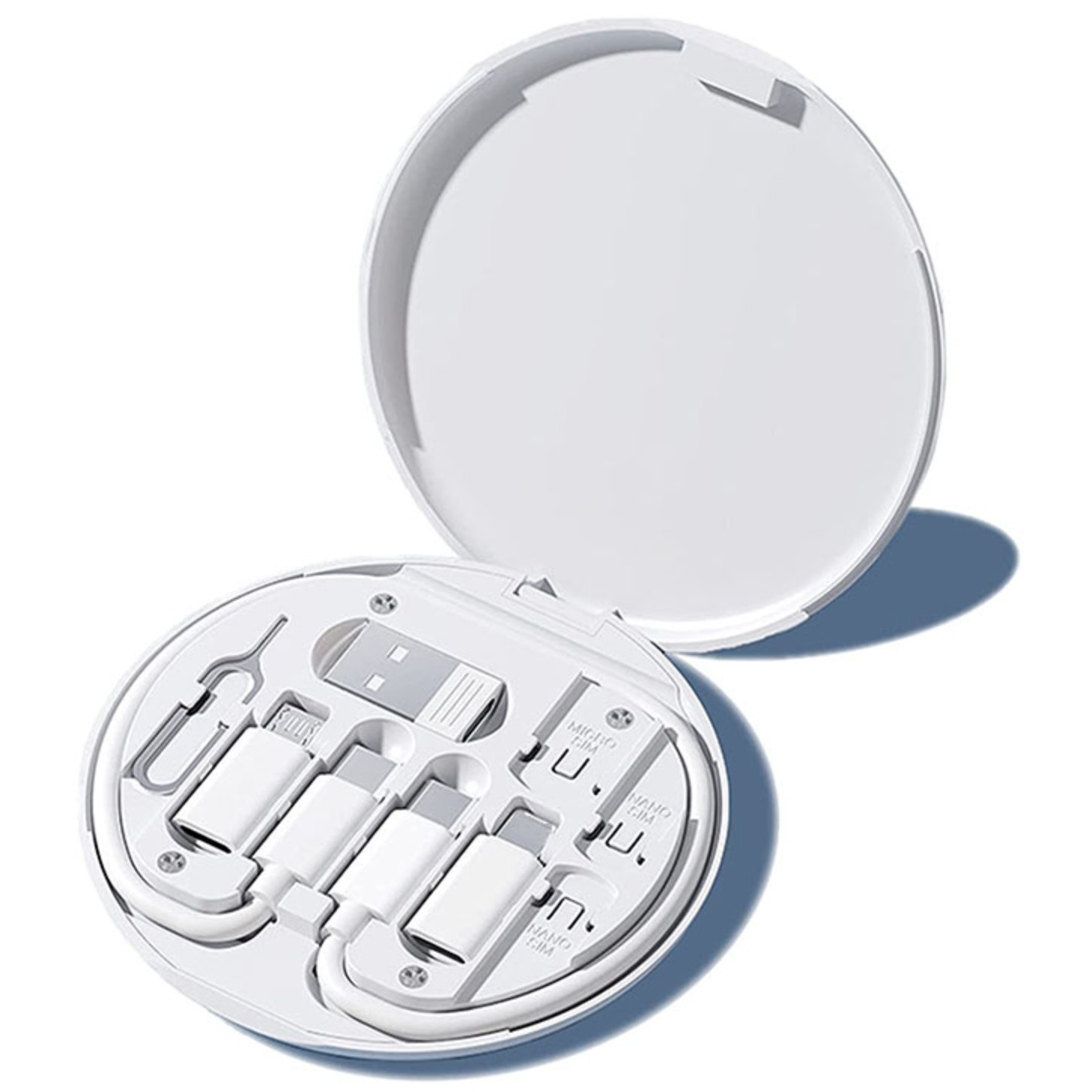 مجموعه کامل لوازم جانبی موبایل مدل DATA CABLE SET (60W)،کیت کابل شارژ مسافرتی 60 وات،ست کامل مسافرتی دیتا کابل