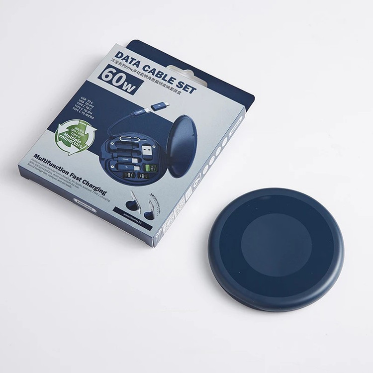 مجموعه کامل لوازم جانبی موبایل مدل DATA CABLE SET (60W)،کیت کابل شارژ مسافرتی 60 وات،ست کامل مسافرتی دیتا کابل