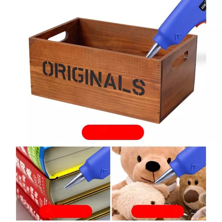دستگاه چسب تفنگی 20 وات کلید دار Xiongwei دارای پایه نگهدارنده،دارای ال ای دی وضعیت،طول کابل 100 سانتی متر (تخفیف ویژه)