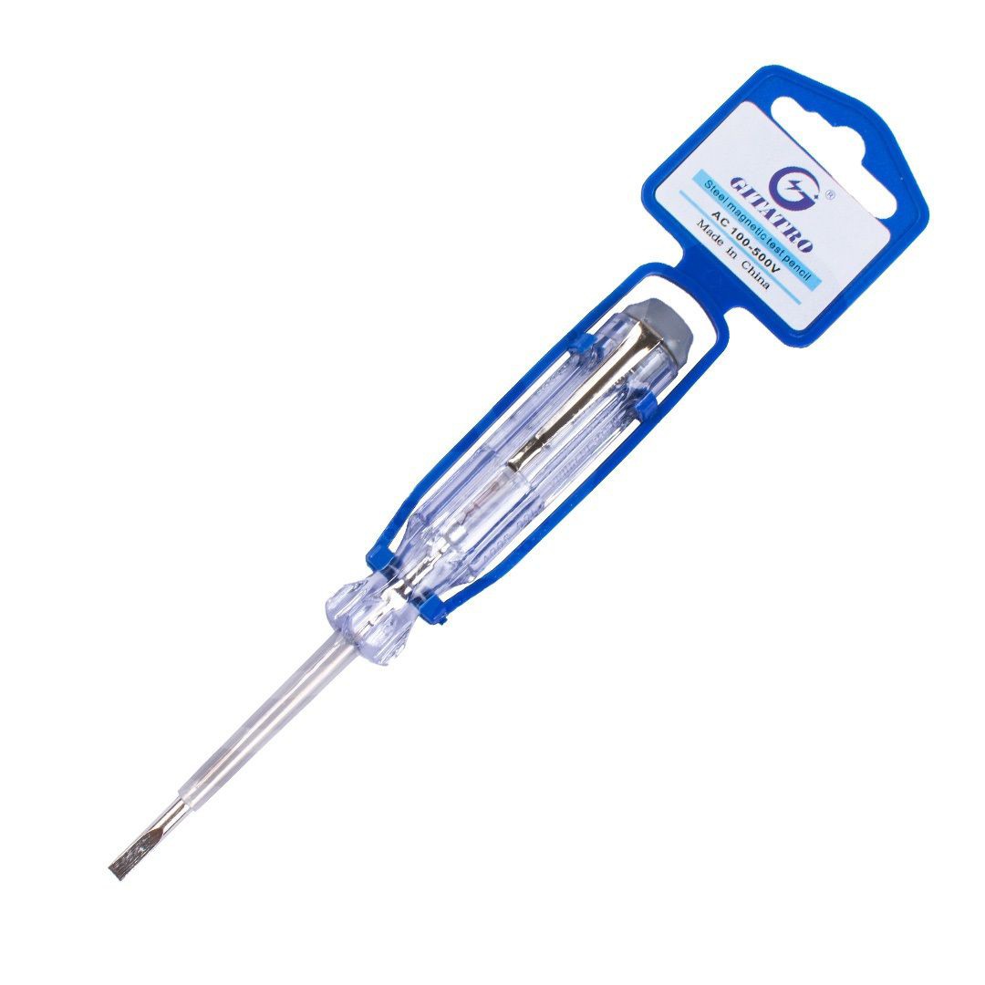 فازمتر جیتاترو GITATRO AC 100-500V،پیچ گوشتی فازمتر جیتاترو دارای سری دوسو از جنس کروم وانادیوم غیر قابل تعویض